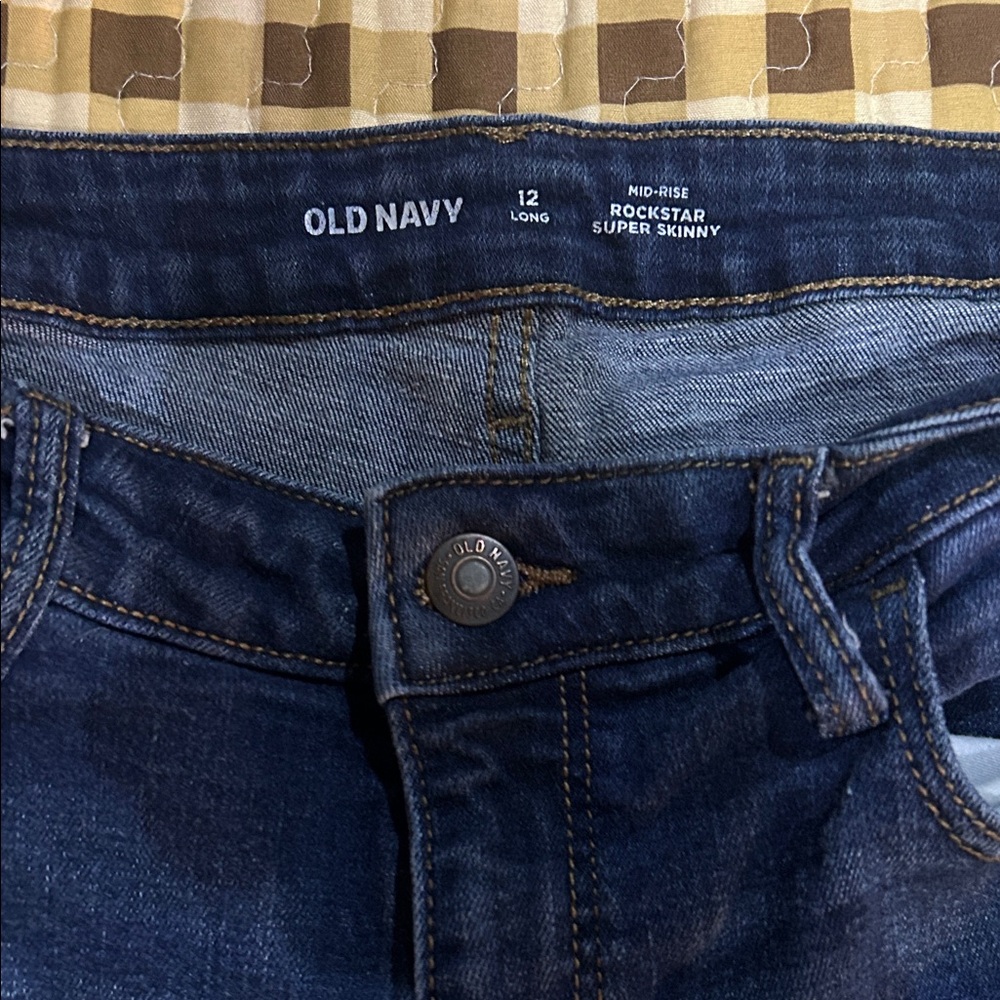 Old Navy Women's Dark Blue Skinny Jeans